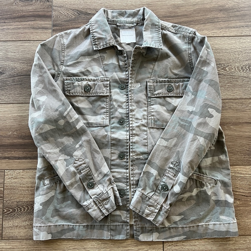 Thread & Supply Camouflage Cargo Jacket
